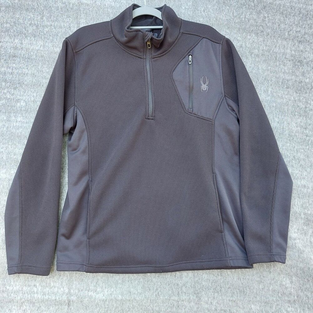 Spyder Constant Knit 1/4 Zip Sweater Men's Large Black Style SPFDD243-001
